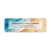 Watercolor Ocean Waves Seaside Tropical Beach (Vorne)