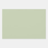 Watercolor Olive Green Geschenkpapier Set (Vorderseite 3)