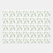 Watercolor Olive Green Geschenkpapier Set (Vorderseite)