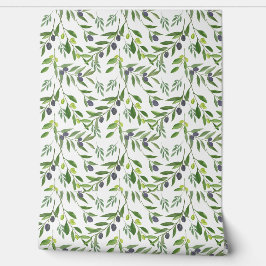 Watercolor Olive Pattern Tapete