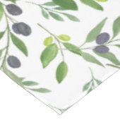 Watercolor Olive Pattern Tischdecke (Schrägansicht)