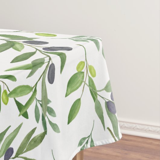 Watercolor Olive Pattern Tischdecke (Beispiel)
