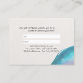 Watercolor OM YOGA Instructor Geschenkgutschein Rabattkarte (Rückseite)