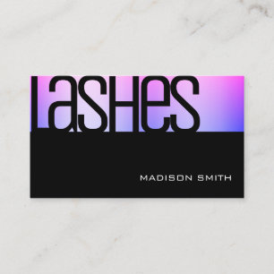 Watercolor Ombre Glam Luxury Elegante Beauty Salon Visitenkarte