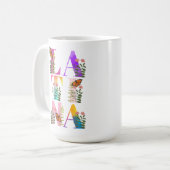 Watercolor Ombre Latina Kaffeetasse (Vorderseite Links)
