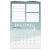 Watercolor Ombre Monatlicher Planerkalender Kalender (Jan 2026)