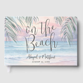 Watercolor On The Beach Wedding Gästebuch
