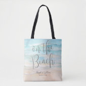 Watercolor On The Beach Wedding Tasche (Vorderseite)