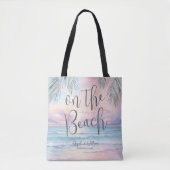Watercolor On The Beach Wedding Tasche (Vorderseite)