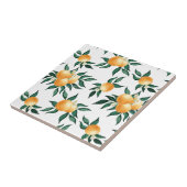 Watercolor Orange Citrus Sunny Botanical Fliese (Seite)
