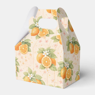 Watercolor orange fruit pattern geschenkschachtel