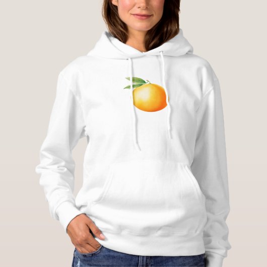 Watercolor Orange Hoodie (Vorderseite)