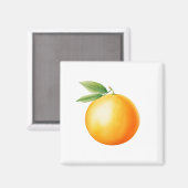 Watercolor Orange Magnet (Vorderseite/Rückseite)