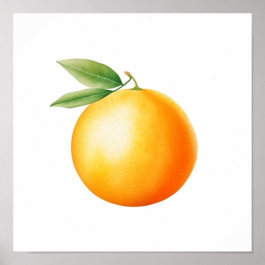 Watercolor Orange Poster (Vorne)