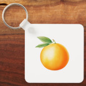 Watercolor Orange Schlüsselanhänger (Vorderseite)