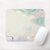 Watercolor Oriental Cloud Fantasy Mousepad (Mit Mouse)