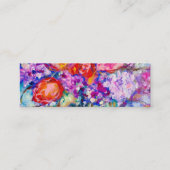 Watercolor Original Danke Business Card Mini Visitenkarte (Vorderseite)