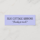 Watercolor Original Danke Business Card Mini Visitenkarte (Rückseite)