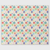 Watercolor Ornament Christmas Custom Text Gift Geschenkpapier (Flach)