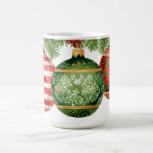 Watercolor Ornaments Pine Boughs Christmas Kaffeetasse (Mittel)