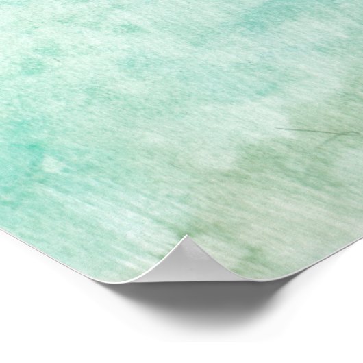 Watercolor Oster Egger Rooster Poster (Ecke)