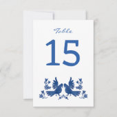 WATERCOLOR OTOMI VRDS NAVY EINLADUNG (Vorderseite)