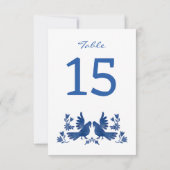 WATERCOLOR OTOMI VRDS NAVY EINLADUNG (Rückseite)