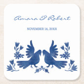 WATERCOLOR OTOMI VRRDS RECHTECKIGER PAPPUNTERSETZER (Vorderseite)