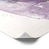 Watercolor Owl Poster (Ecke)