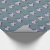 Watercolor Owl Wrapping Paper Geschenkpapier (Ecke)