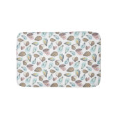Watercolor Oyster Coastal Seaside Beach Theme Badematte (Vorderseite)