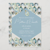 Watercolor Oyster Einladung (Vorne/Hinten)