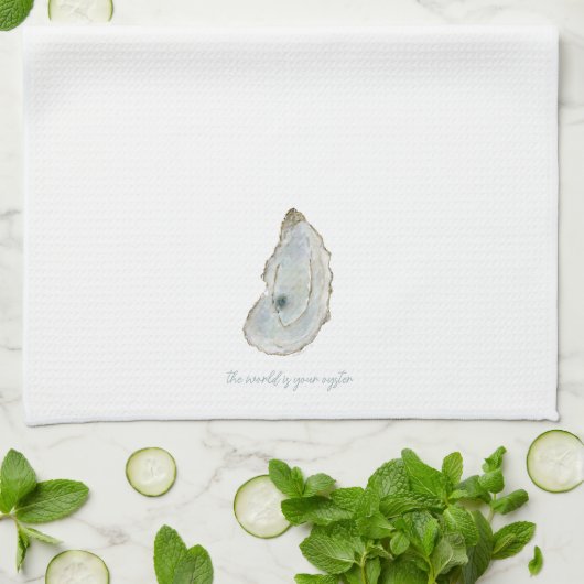 Watercolor Oyster  Geschirrtuch (Gefaltet)