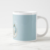 Watercolor Oyster Jumbo-Tasse (Rechts)
