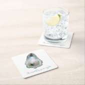 Watercolor Oyster Rechteckiger Pappuntersetzer (Vor Ort)