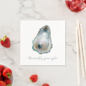 Watercolor Oyster Serviette (Beispiel)