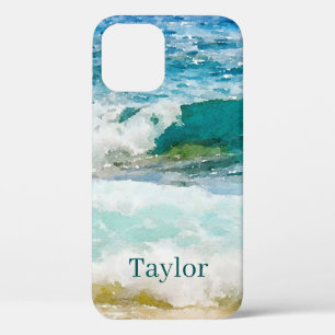 Watercolor-Ozean-Monogramm-Hülle Case-Mate iPhone- iPhone Hülle