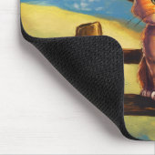 Watercolor Painted Cat Dad Mousepad (Ecke)