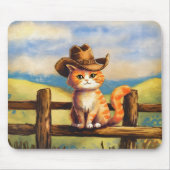 Watercolor Painted Cat Dad Mousepad (Vorne)