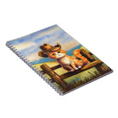 Watercolor Painted Cat Dad Notizblock (Rechte Seite)