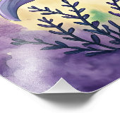 Watercolor painted dolphin fotodruck (Ecke)