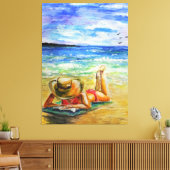 Watercolor Painting Canvas Print - One Perfect Day Leinwanddruck (Insitu (Wohnzimmer))