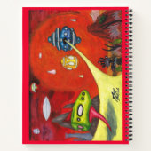 Watercolor Painting Science Fiction Dimension Art Notizblock (Rückseite)