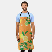 Watercolor painting seamless pattern with citrus f schürze (Getragen)