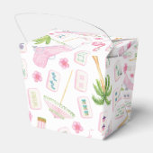 Watercolor Palm Beach Mahjong Geschenkschachtel (Rückseite)