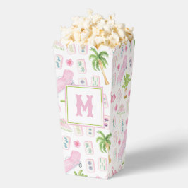 Watercolor Palm Beach Mahjong Popcorn Geschenkschachtel