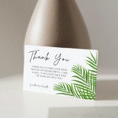 Watercolor Palm Bride Junggeselinnen-Abschied Viel Mitteilungskarte