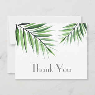 Watercolor-Palmen-Dankeschönkarte Dankeskarte