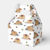 Watercolor Pancakes Berries Breakfast Brunch Geschenkschachtel (Rückseite)