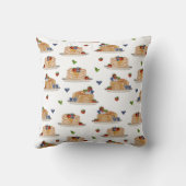 Watercolor Pancakes Berries Breakfast Brunch  Kissen (Rückseite)